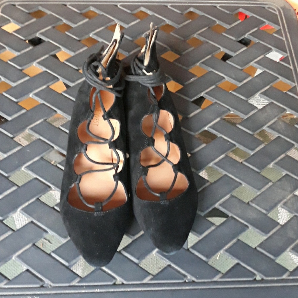 Nine West ballerina lace up shoes